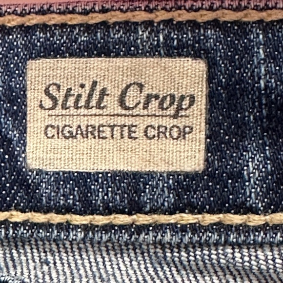 AG Adriano Goldschmied Stilt Crop Jeans Distressed Cigarette Cropped Y2K Size 29 - Picture 6 of 13